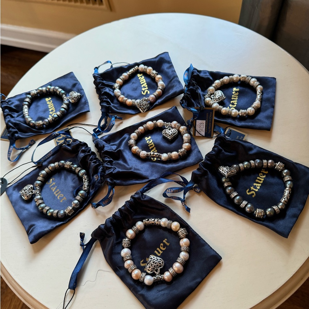 7 Piece Stauer Pearl of a Girl Bracelet Bundle